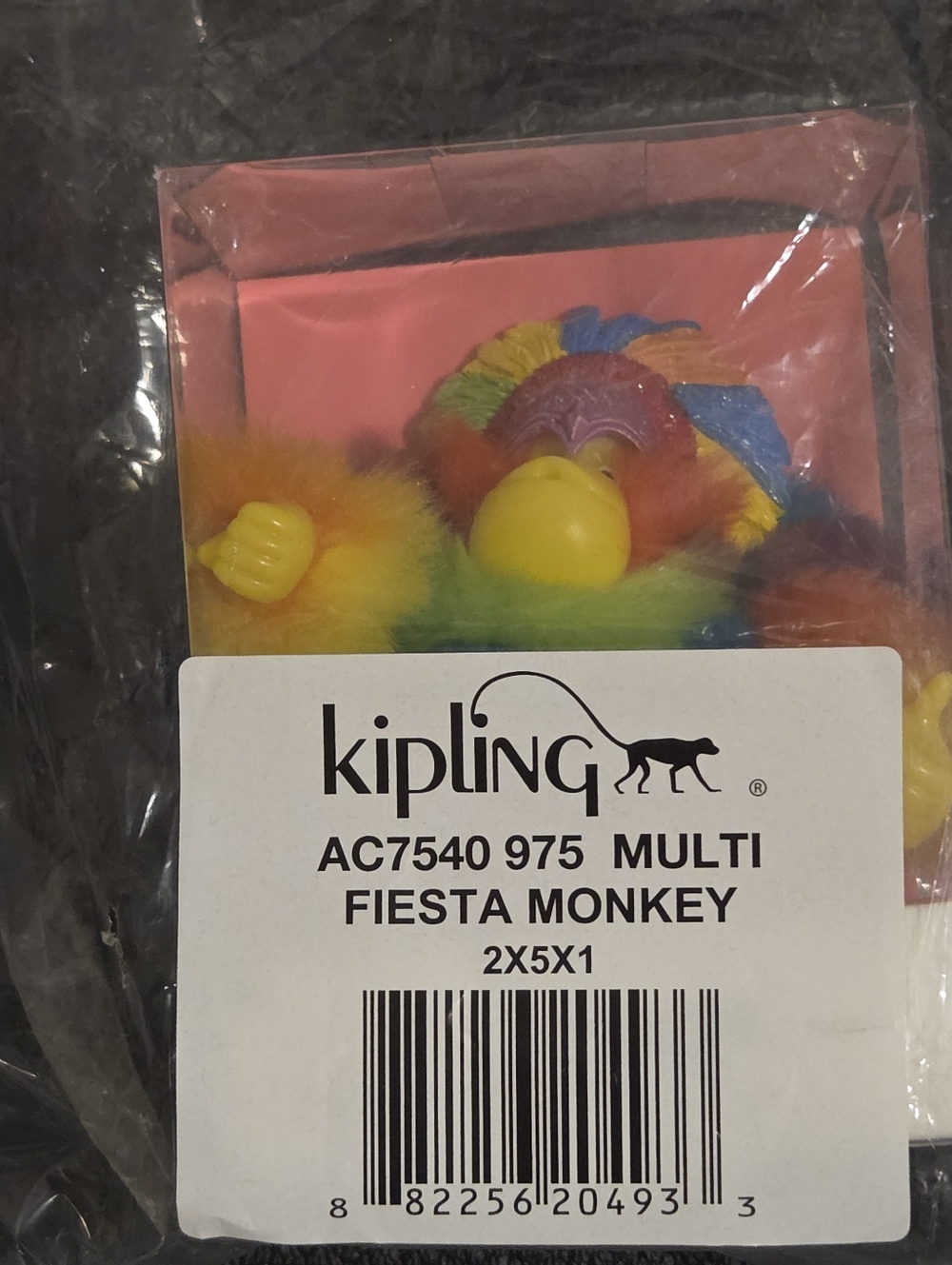 Kipling Fiesta Monkey Rainbow Keychain Bag Charm Backpack Charm - Picture 4 of 8
